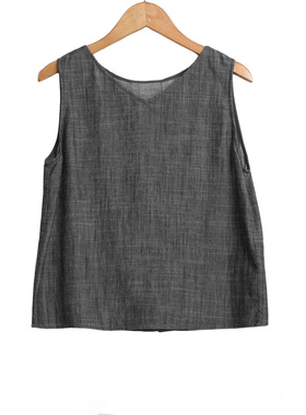 【卡利亚里】A2折扣女装高端洋气百搭气质灰色上衣-S0137