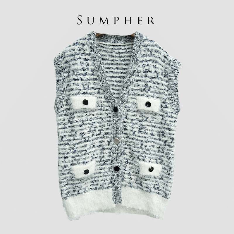 【广州杰哥Jack】Sumpher CC家专柜新款气质白色马甲-001203