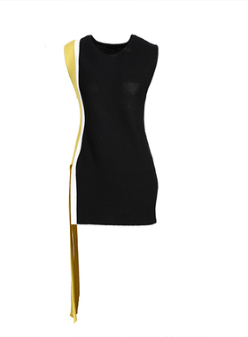 慕天姿2025精选品牌女装高端时尚气质百搭黑色针织衫-29229