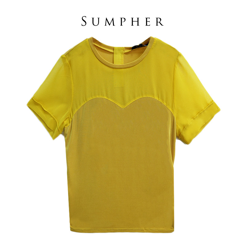 YWR精选专柜撤柜新款秋女装时尚高端气质黄色上衣-88096,女装/女士精品,衬衫,淘宝优惠券,粉丝福利购,淘宝优惠卷