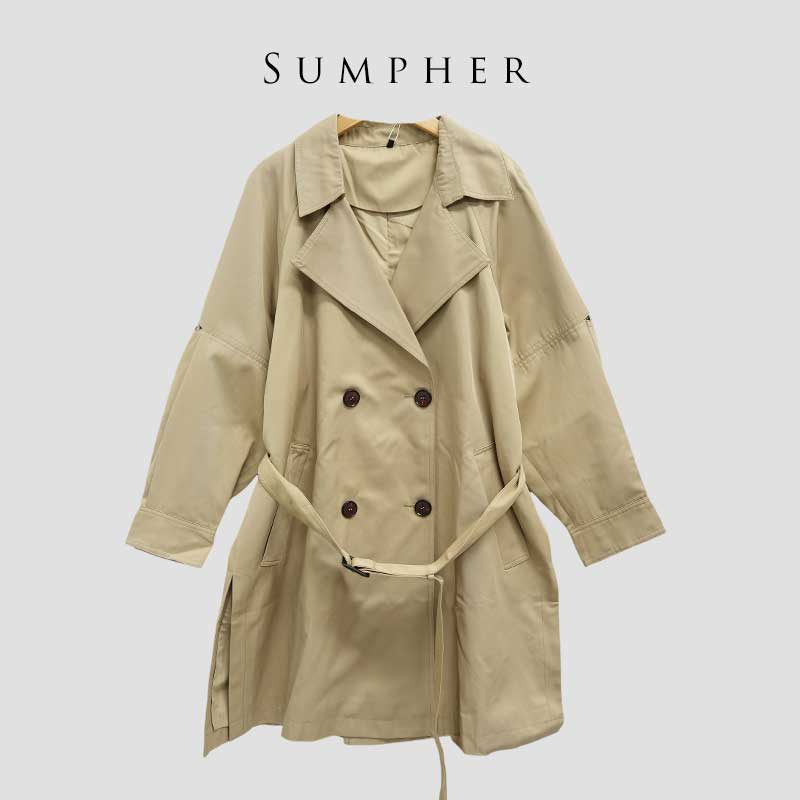 【广州杰哥Jack】Sumpher雾家专柜新款时尚高端杏色风衣-C82D