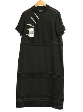 【佗寂】A2装新款高端洋气通勤气质黑色连衣裙-2L255