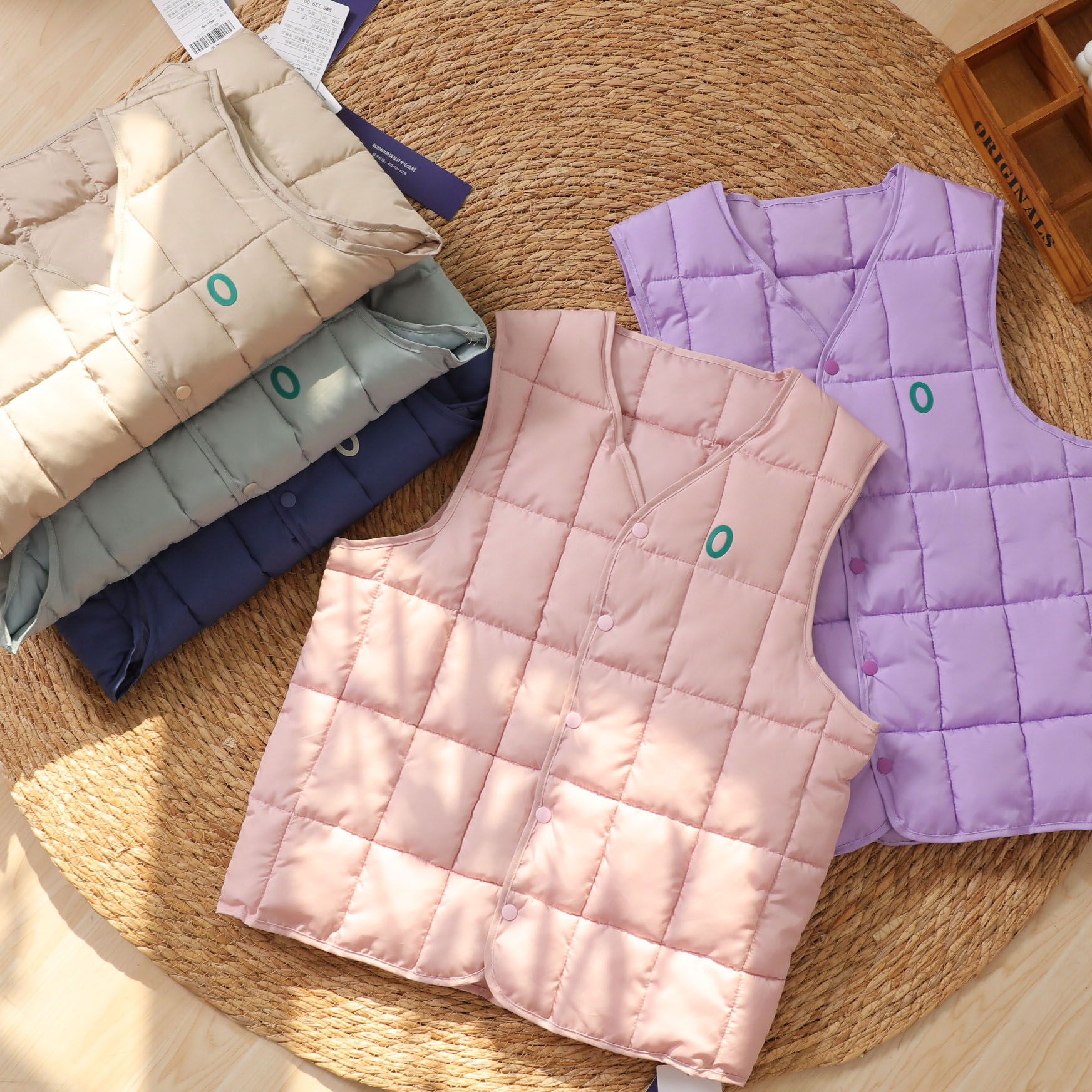 代工厂清仓儿童涤棉马甲