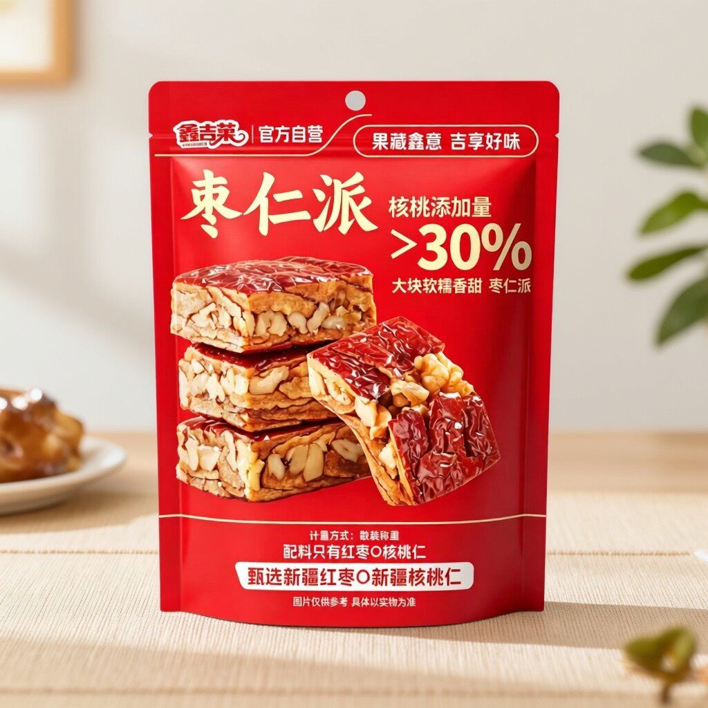 【第二件半价】枣仁派新疆特产红枣夹心核桃仁双重营养独立包装软