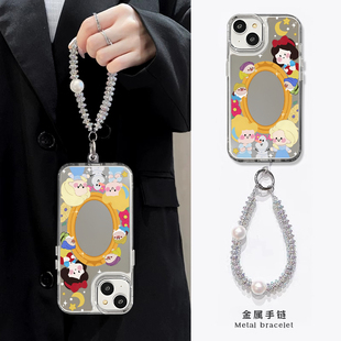 卡通公主魔镜适用华为pura70pro手机壳p70可爱p60新款p50创意p40镜面p30少女心ultra十补妆全包壳保护壳硬壳