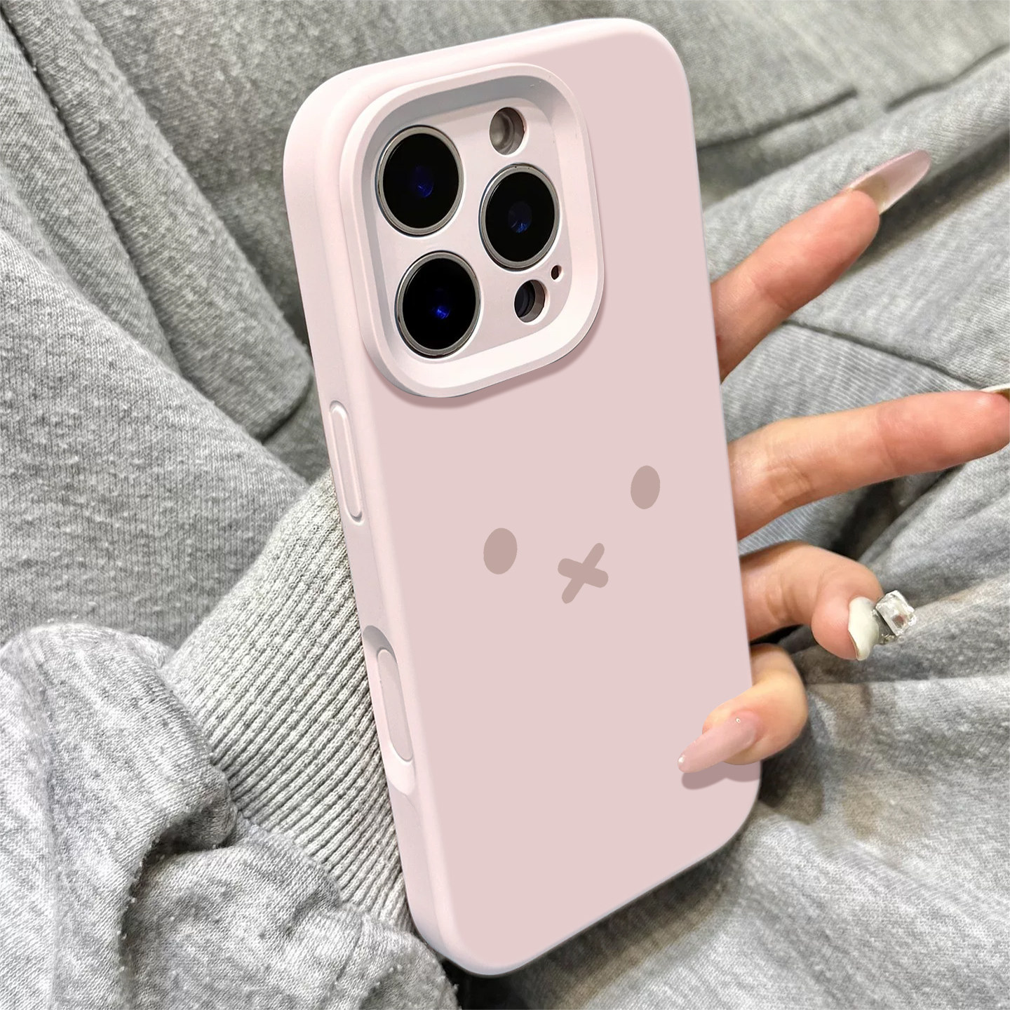 ins风可爱米菲兔适用苹果18手机壳iPhone17promax高级感16plus新款15韩系14简约13磁吸12少女心软液态硅胶air图片