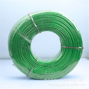 厂家供应绿皮2.5mm钢丝绳包x塑钢丝绳涂塑包胶钢丝绳镀锌PVC钢丝