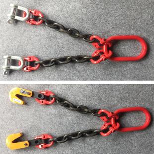 吊索具起重吊钩模具吊装 贵隆链条式 工具组合高强度合金钢吊链挂钩