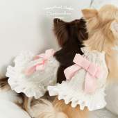 ChestnutBabe 原创狗狗可爱宠物衣服 ButterSea蝴蝶结吊带裙