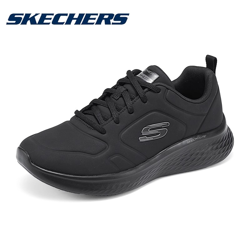 Skechers斯凯奇皮面防水运动鞋女