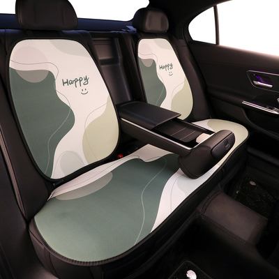 莫迪兰色汽车坐垫四季通用女士可爱卡通座垫单座后排改装车内车垫