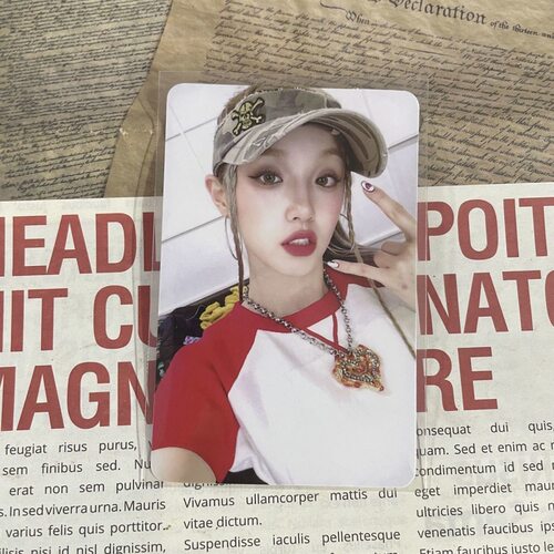 gidle 宋雨琦小卡 mini6特典卡 kms2健身琦 帽子琦 运动琦