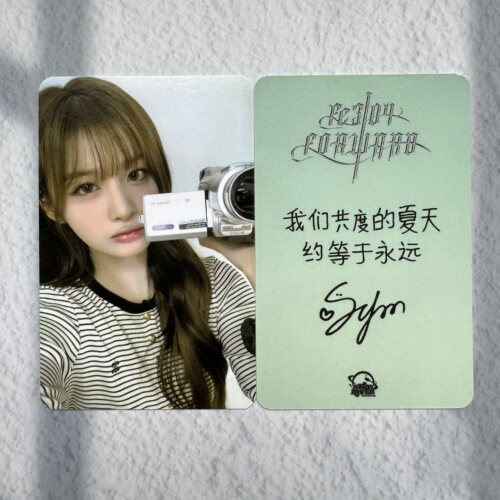 NMIXX 雪允星河上海中签3 SR回忆记事簿雪允小卡 相机允中文卡背