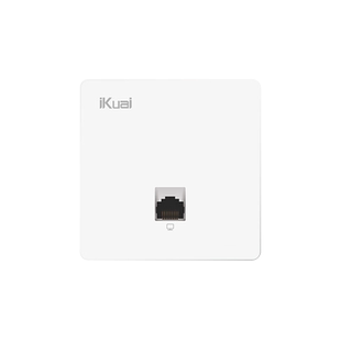 爱快IK-N7 白色1200M双频千兆无线86型面板AP企业级酒店/家庭组网WiFi接入标准PoE供电/AC管理