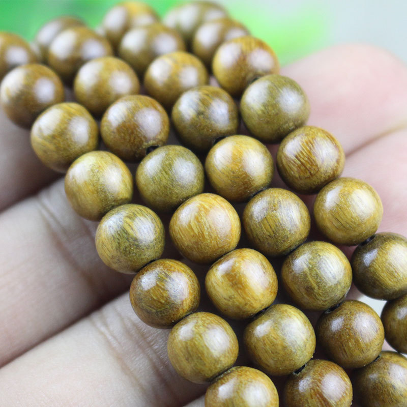 菩提之乡中国海南厂家南美绿檀木手串108颗佛珠圣檀木男女檀香木