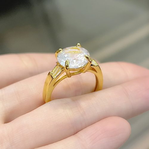 钻石之乡河南商丘气质5克拉大裸钻白钻戒指四爪镶嵌水晶锆求a2706