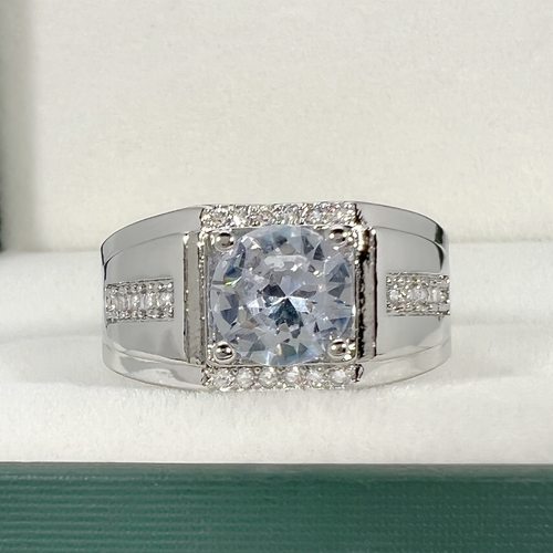 钻石之乡河南商丘欧美热卖满钻仿莫桑钻石戒指换 2克拉四爪a2696