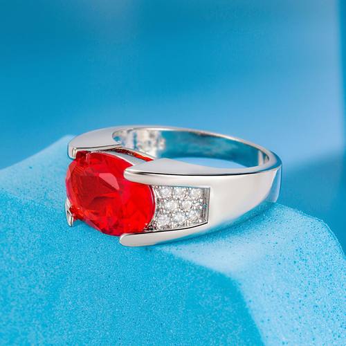 钻石之乡河南商丘镀18k铂金蛋形钻红钻紫钻戒指 围镶钻戒S92a2860