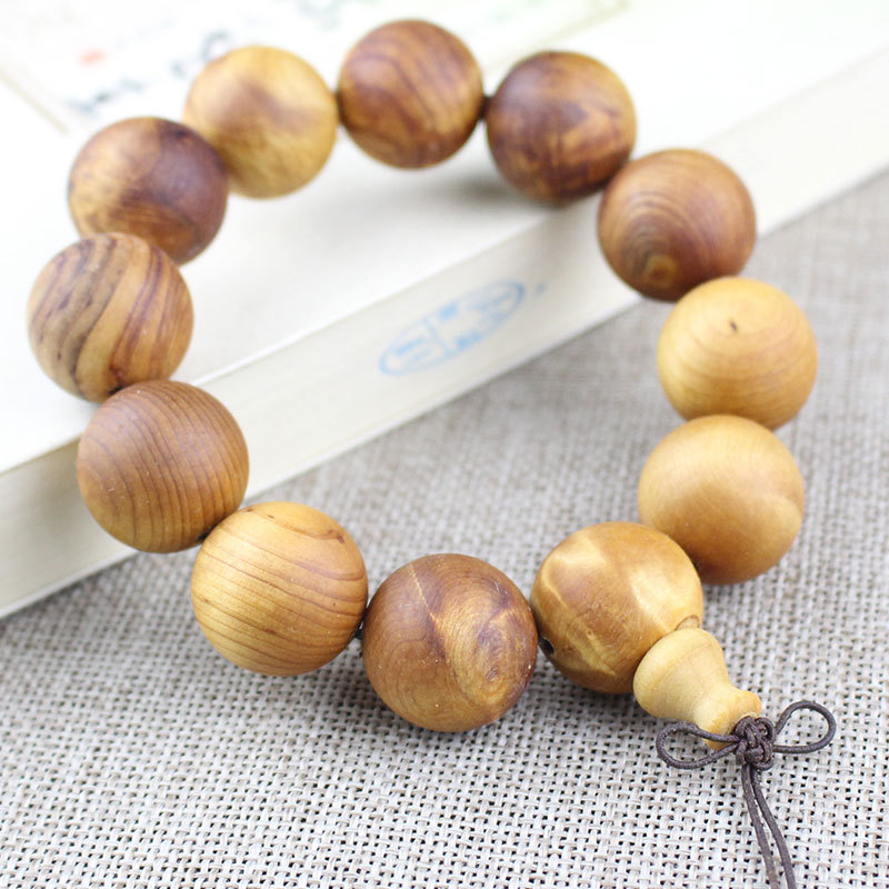 菩提之乡中国海南厂家四川凉山崖柏木手串佛珠文玩男女手饰品自然