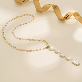 淡水珍珠巴洛克珍珠项链大小珍珠搭配异形不规则珍珠万能扣a2683