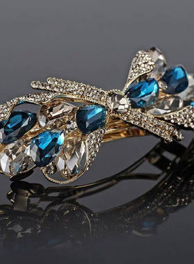 钻石之乡河南商丘钻石新款洋气发夹2024头发夹子镶嵌异形横a2561