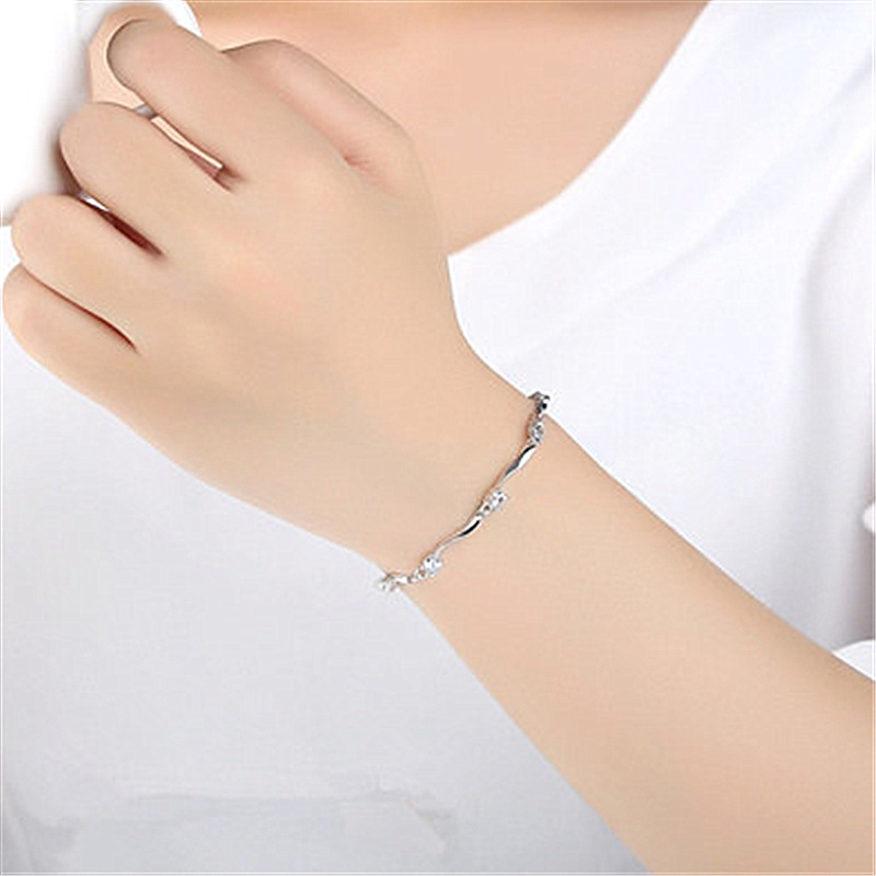 钻石之乡河南柘城河南人工钻石韩版热卖竹节手链 女韩版时尚复古