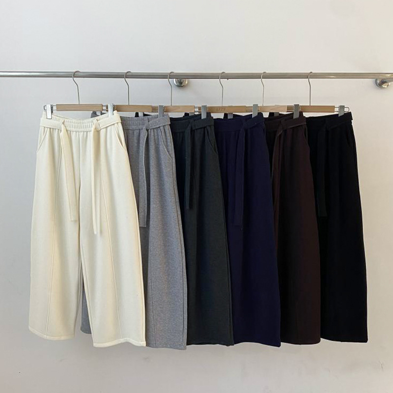 2025秋冬新款高级复古文艺加绒加厚弯刀裤巨显瘦气球休闲裤女百搭