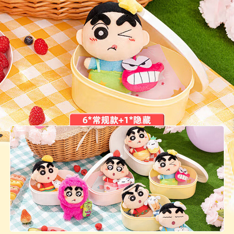 KKV灵动创想蜡笔小新YUMMY BOX下午茶时光系列毛绒盲盒手办图片