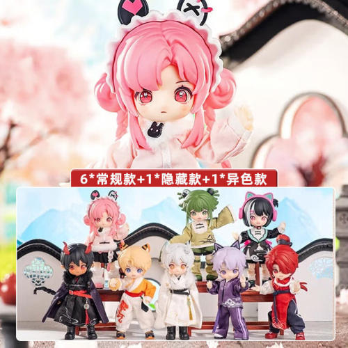 KKV新品NAGI兽仔游学季系列可动人偶盲盒潮流手办玩具周边摆件