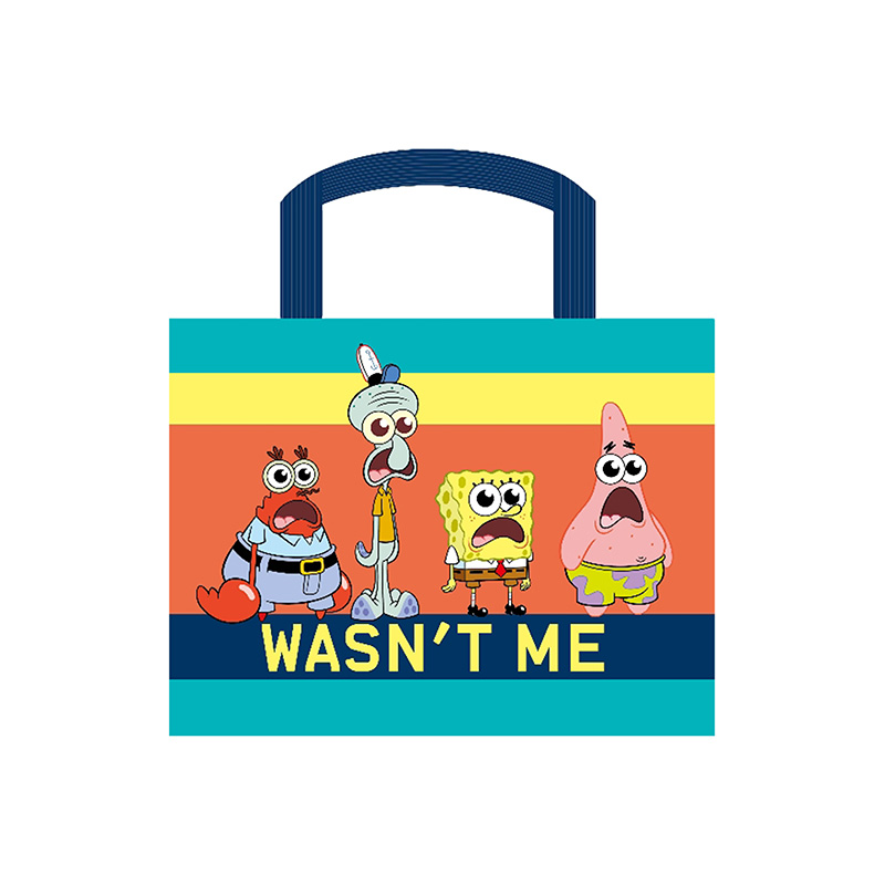 KKV海绵宝宝形象授权礼品袋可爱卡通周边大尺寸礼品袋