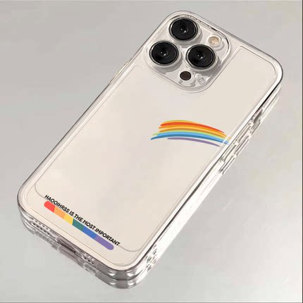 一抹彩虹适用oppoReno9手机壳Reno3/8/7/6/5pro透明4se硅胶a93/55/92s/58防摔r17个性k10pro简约9/a11x保护套