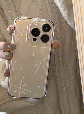 创意雪花适用小米手机壳14/13/11/10pro透明红米k60e全包K40/30硅胶k50至尊个性note12/11T/9/8pro防摔5g