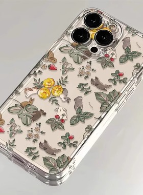 碎花适用华为p60手机壳荣耀100/70/80/90pro畅玩透明华为mate30创意x40x50inova12/9/7/8新款畅享60Proplay5
