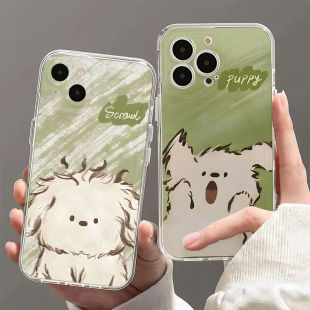 60硅胶y19 y5s y3透明s15 绿色小狗适用vivos10e手机壳vivox70 7全包iQOOneo8pro 6软壳z7防摔可爱