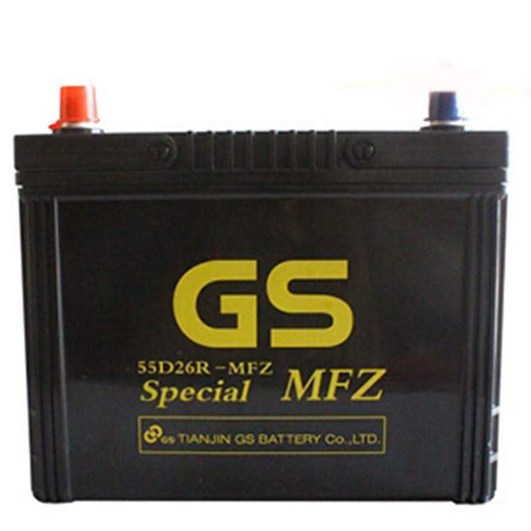 6-QW-35铅酸蓄电池12v35ah 55d26L免维护汽车GS蓄电池38B19L