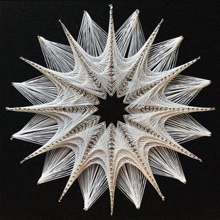 几何绕线 线钉子画 画绕线 线画 画立体构成作业手工diy材料艺术