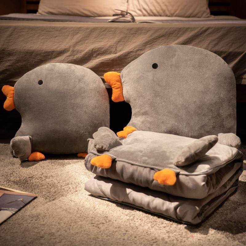 抱枕被子两用大鹅枕头二合一汽车折叠毯子靠枕毛毯办公室午睡加厚,居家布艺,抱枕被,淘宝优惠券,粉丝福利购,淘宝优惠卷