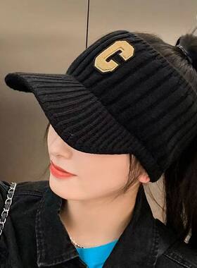 帽子女防风空顶帽无顶毛
