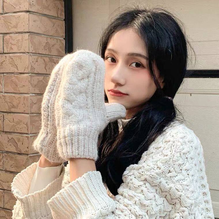 手套女冬韩版可爱学生麻