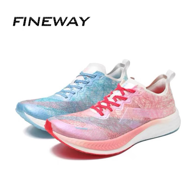 FINEWAY飞丝1.0全掌碳板超临界运动鞋透气轻便训练中考体考跑步鞋