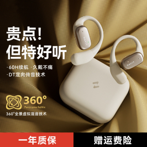 原初者好音质蓝牙耳机AI降噪不漏音低延迟重低音长续航开发挂耳式