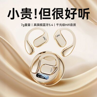 原初者蓝牙耳机通话清晰AI降噪低延迟不入耳立体声重低音挂耳式