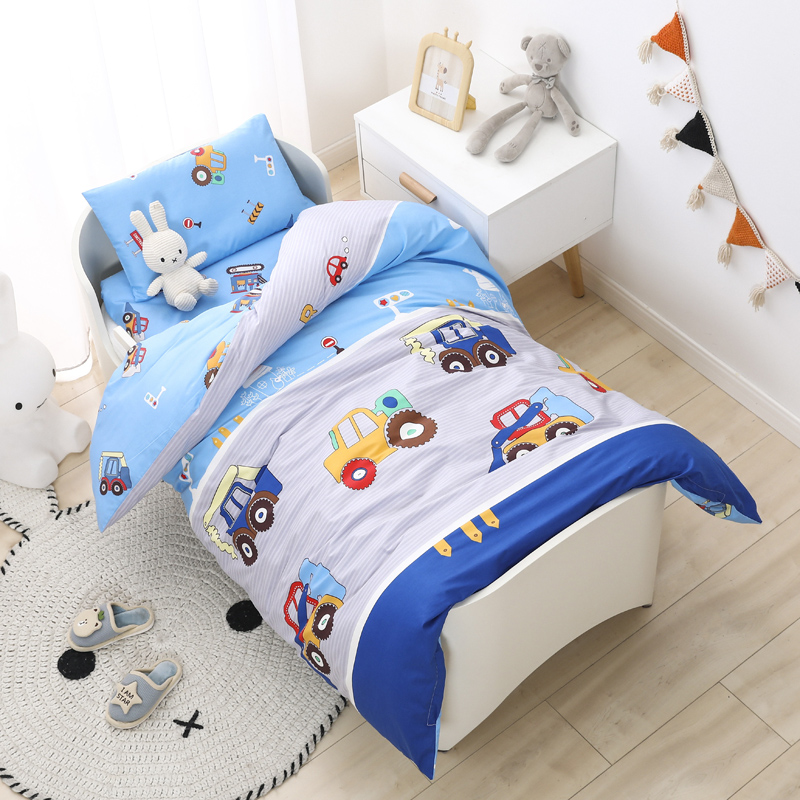幼儿园被子三件套冬季纯棉加厚儿童午睡专用宝宝婴儿床含芯小被褥