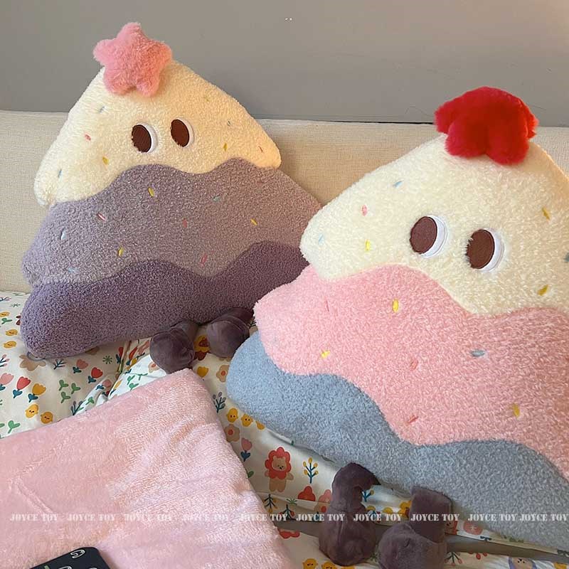 沙发抱枕小毯子二合一被子两用靠枕被卡通蛋糕树车用车载客厅靠垫