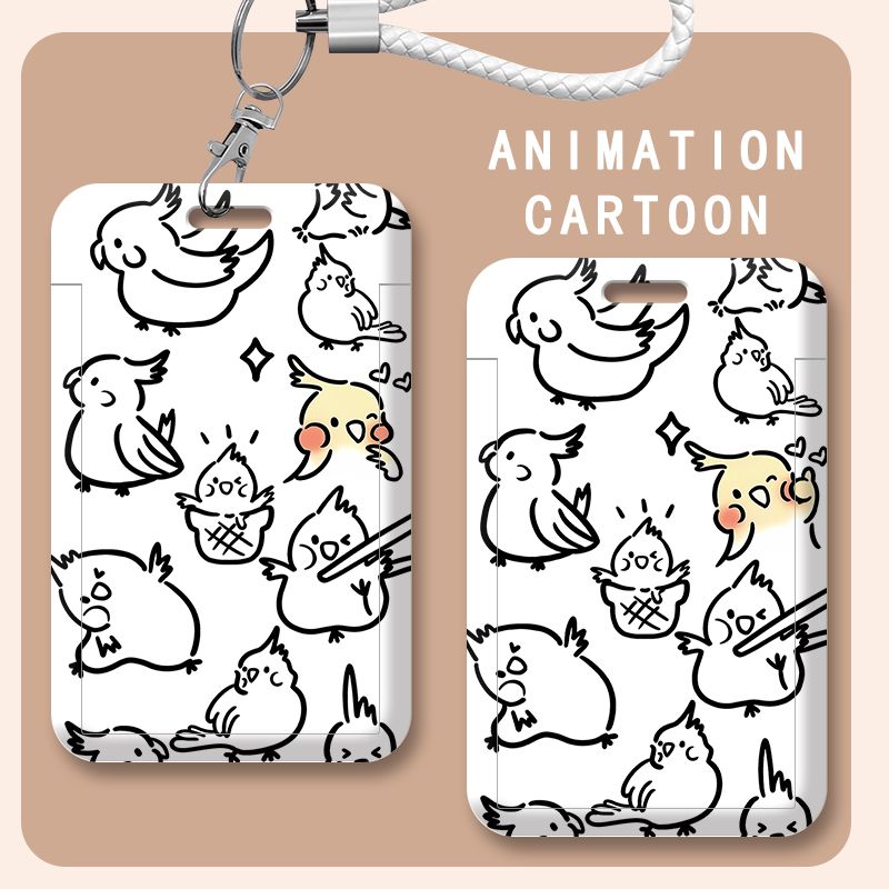 玄凤鹦鹉卡通可爱卡套校