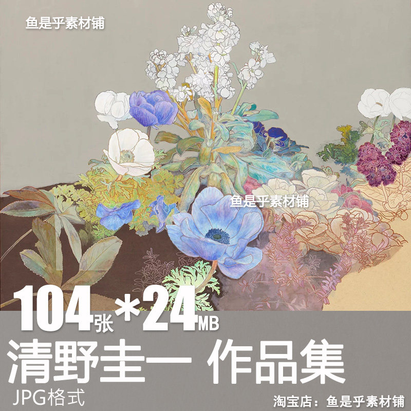 清野圭一绘画集日本画传统艺术静物花朵艺术美术临摹电子素材图片