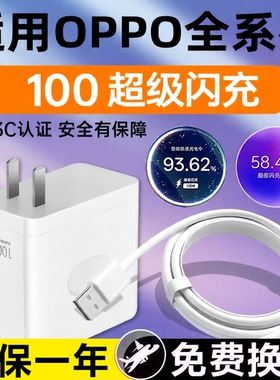 适用OPPO充电器100超级闪充Reno14/13/K12/11/10Pro/9手机充电头Find X8S/7Ultra/6/N5快充+原大力鸟正品套装