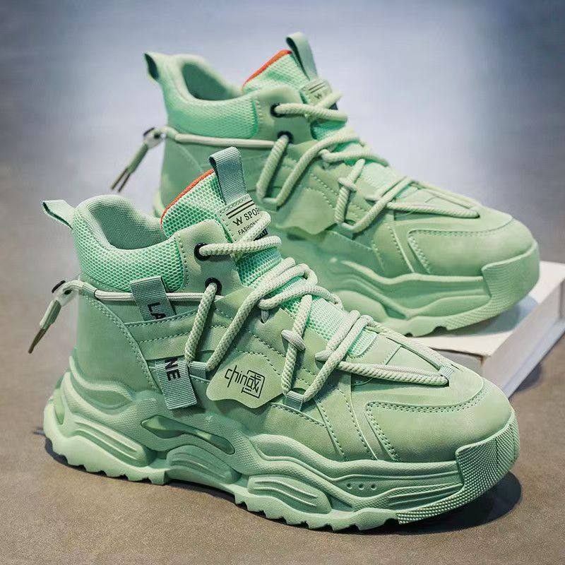 高帮男鞋冬季2026新款潮流小众原创运动休闲厚底增高皮面老爹潮鞋,流行男鞋,老爹鞋,淘宝优惠券,粉丝福利购,淘宝优惠卷