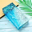 直供水晶玻璃砖隔断墙砖工程景观墙热熔大砖彩色方形实心水晶