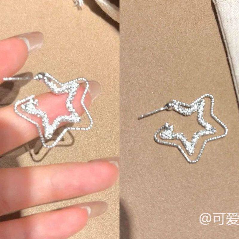 耳环耳钉耳饰闪星辣妹感女小众